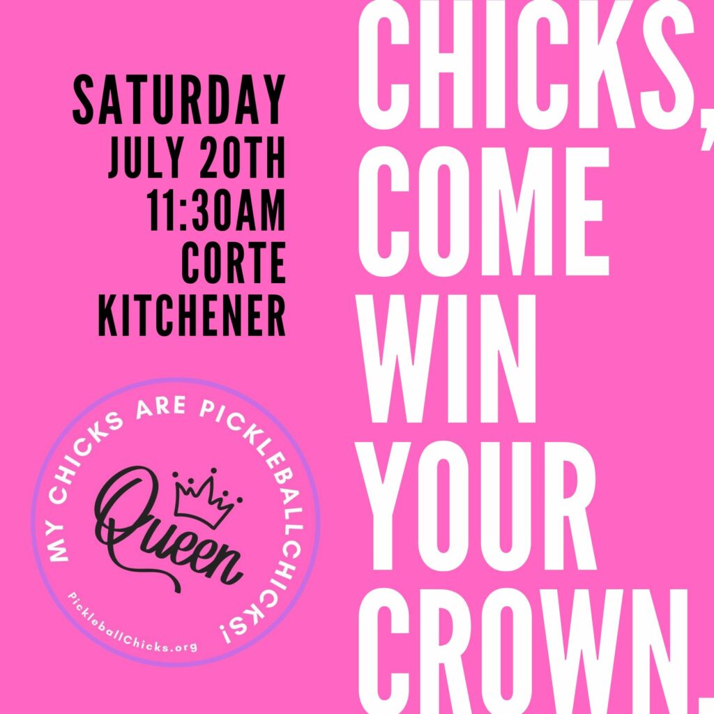 Chicks, come win your crown.