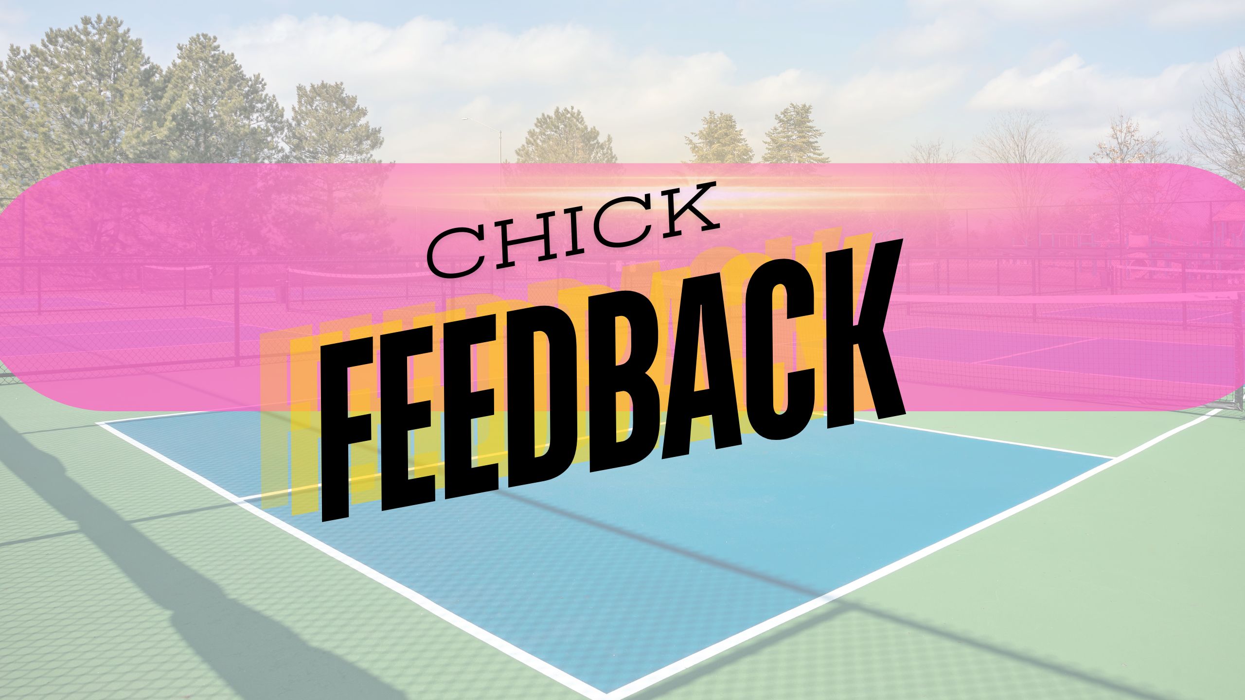 PickleballChicks feedback banner